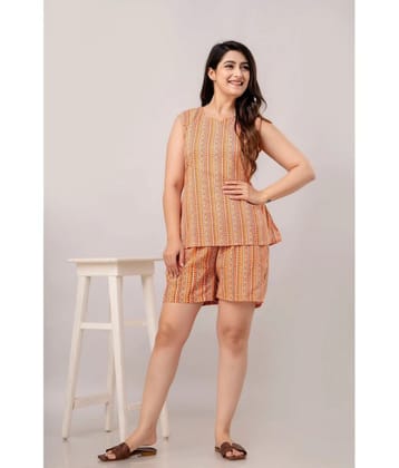 Frionkandy Multicolor Cotton Womens Nightwear Nightsuit Sets ( Pack of 1 ) - None