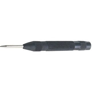 Black Automatic Center Punch Locator Metal Wood Press Dent Marking Tool - Automatic Center Pin Punch 130mm (5.12 inch)