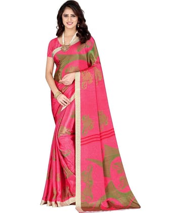 LEELAVATI Crepe Woven Saree With Unstitched Blouse Piece ( Multicolor )