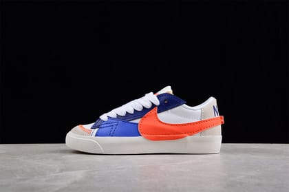 NikeMens Blazer Low 77 Jumbo - Deep Royal/Safety Orange-Euro 41