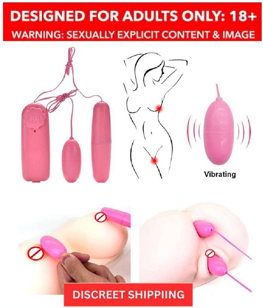 SR ENTERPRISE Dual Egg Vibrator Female Masturbator Vibrating Egg Remote Control G-Sp*ot Massage