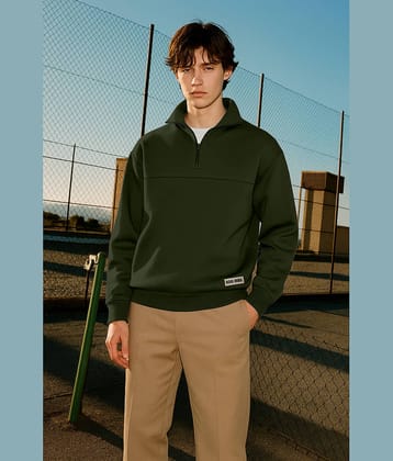 FTX Fleece High Neck Men's Sweatshirt - Rust ( Pack of 1 )