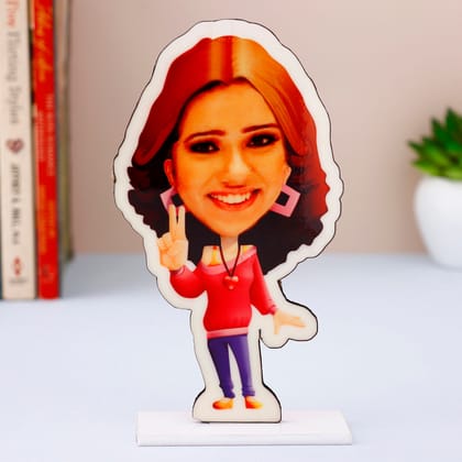 Personalised Pretty Girl Caricature