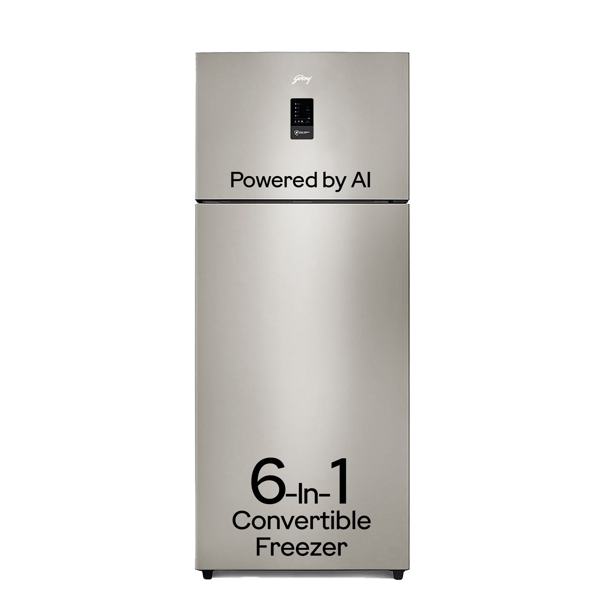 Godrej 436 L 2 Star With AI Tech, 95%+ Food Surface Disinfection With Nano Shield Technology Inverter Frost Free Double Door Regalis Refrigerator (RF EON 438B RCI CH GD, Champagne Gold)