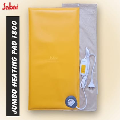 Sabar Therapeutic Orthopedic Heat Therapy Jumbo Electric Heating Pad HP 1800 Ideal for Back Pain Relief | Secured with PTFE Teflon | 2 Year Warranty | Temperature Control | Auto Thermal Cut Off (30x60cms, XXL)