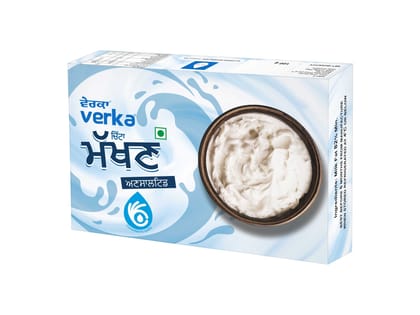 Verka Unsalted White Butter 100 Gm