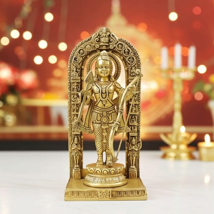 Brass Ram Lala, Ram Lalla Idol for Home Temple, Height : 24 Inch (BSMAS1738 H)