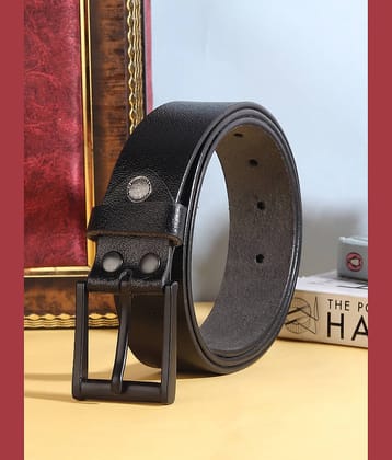 Loopa - Black 100% Leather Men's Formal Belt ( Pack of 1 )