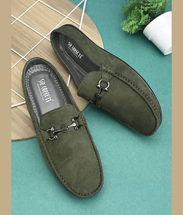 Sir Corbett Olive Men's Slip on