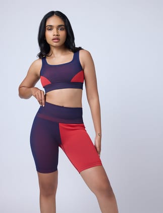 Tango Colourblock Bra-MIDNIGHT / S