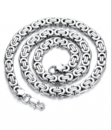 FASHION FRILL - Silver Plated Stainless Steel Chain ( Pack of 1 )