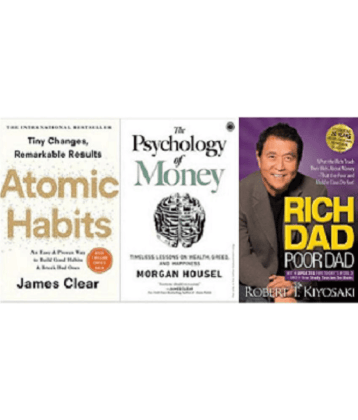 AtomicHabits + Rich Dad Poor Dad + Psychology Of Money