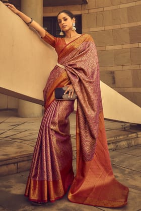 Multicolor Banarasi Silk Saree