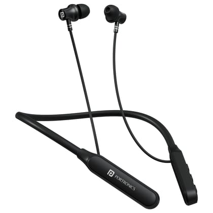 Portronics Harmonics Z14 Neckband Earphone for Sports & Calls, Type C Fast Charging - Black Portronics Harmonics Z14 Neckband Earphone for Sports & Calls, Type C Fast Charging - Black
