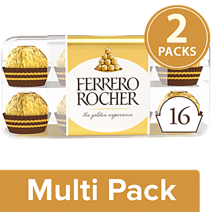 Ferrero Rocher - Chocolate (16 pcs), 2x200 g Multipack