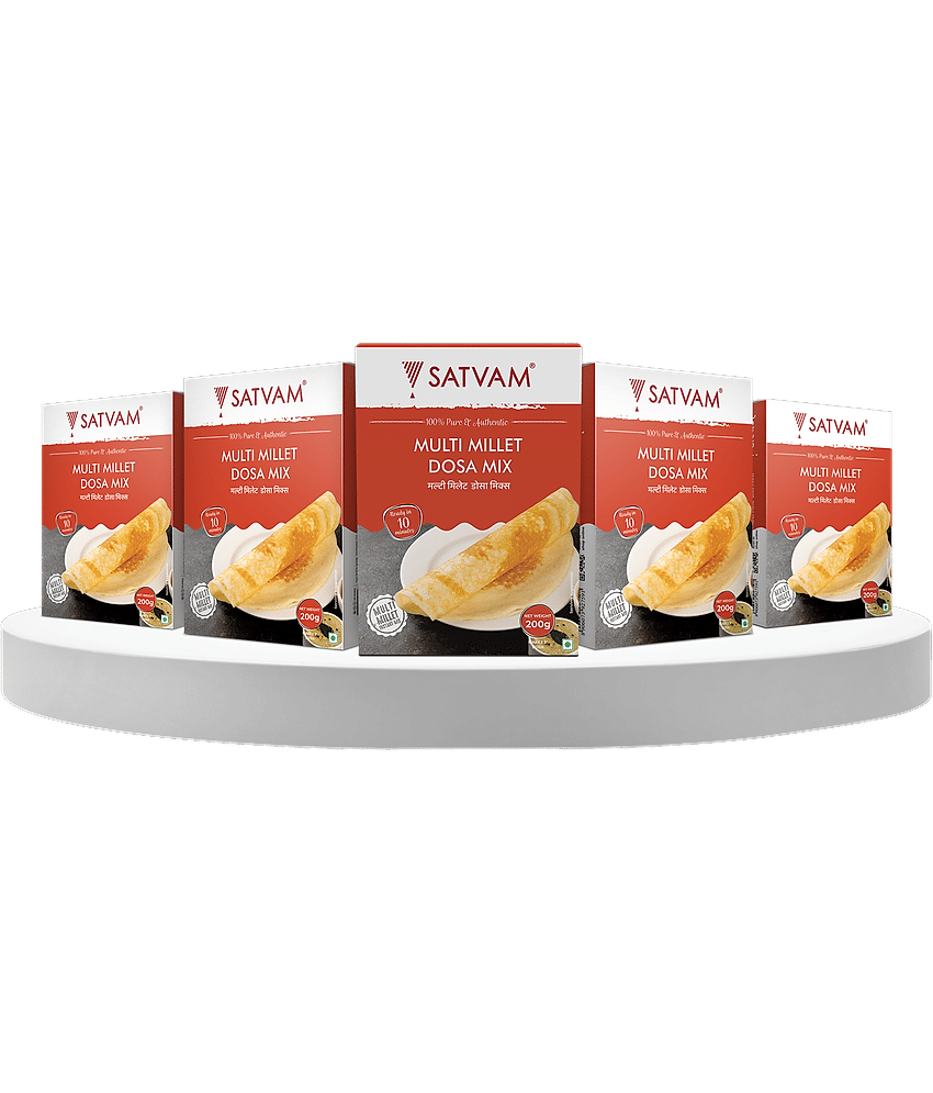 SATVAM Millet Dosa Instant Mix Instant Mix 1000 gm Pack of 5