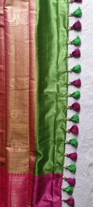 Elegant Gold Saree Kucchillu Stylish Lace Trim for Indian Attire