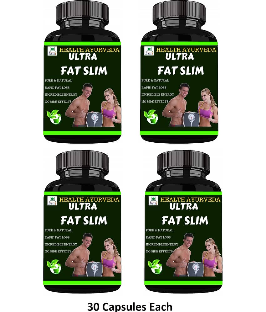 Health Ayurveda Ultra Fat Slim | Weight Loss Capsule 120 No.S Pack of 4