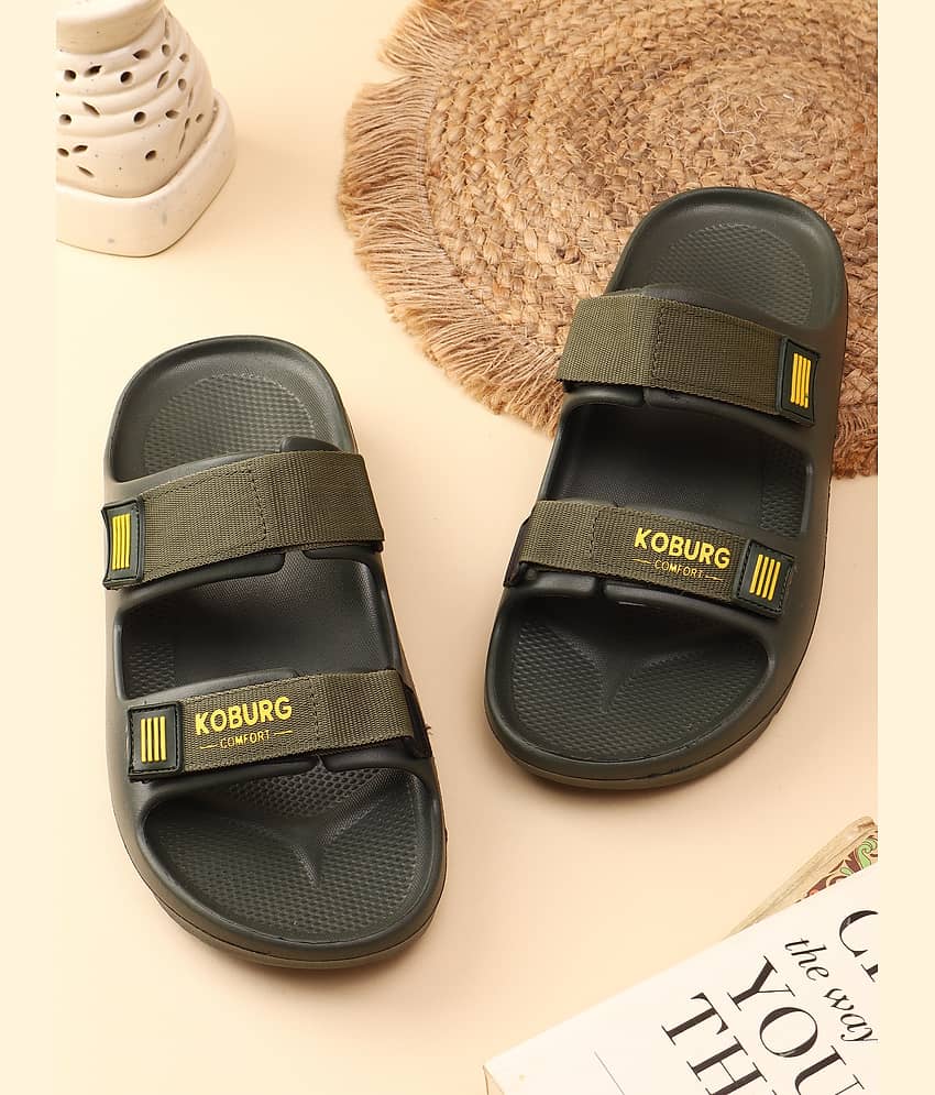 koburg Olive Men's Slide Flip Flop