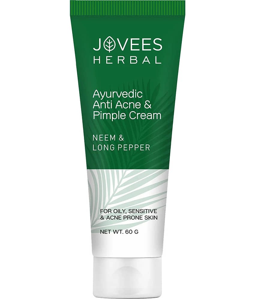 Jovees Ayurveda Anti Acne & Pimple Cream For Oily, Sensitive & Acne Prone Skin, 60gm, (Pack of 1)