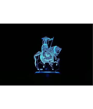 SUPER AJANTA Ramdevpir 2031 3D Night Lamp Multi - Pack of 1