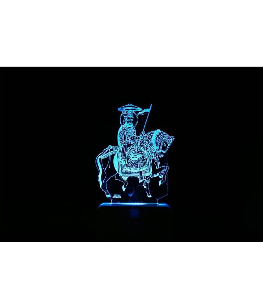 SUPER AJANTA Ramdevpir 2031 3D Night Lamp Multi - Pack of 1