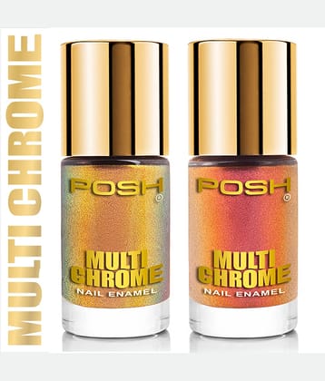 Posh Nail Polish Multi Multichrome Pack of 2 9 mL