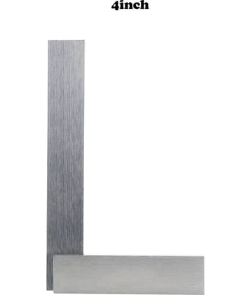 LAXMI Metal High Grade Engineering Try Square 4inch(Silver) Analog Carpenter Squares