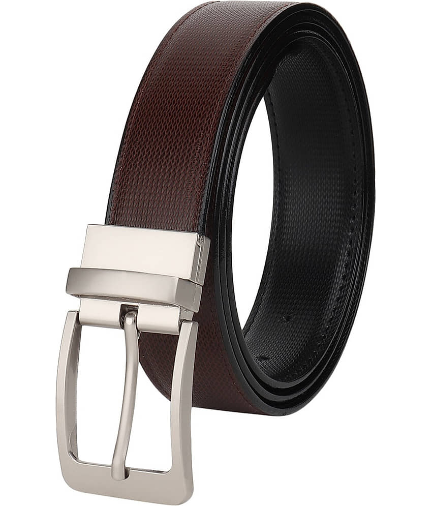 SUNSHOPPING Brown PU Formal Belt