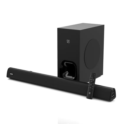 GOVO GoSurround 925 | 200W Sound bar, 2.1 Channel Home Theatre, 6.5" subwoofer, HDMI, Opt, AUX, USB & Bluetooth, 3 Equalizer Modes, Stylish Remote & LED Display (Black) GOVO GoSurround 925 | 200W Sound bar, 2.1 Channel Home Theatre, 6.5" subwoofer, HDMI,