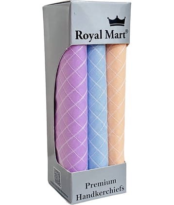 royal mart 3 Premium Cotton Handkerchief - Colorful Prints for Women/Girls Multicolor Handkerchief (Pack of 3)