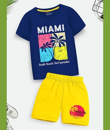 Trampoline Pack of 1 Boys Cotton Blend T-Shirt & Shorts Set ( Multicolor2 )