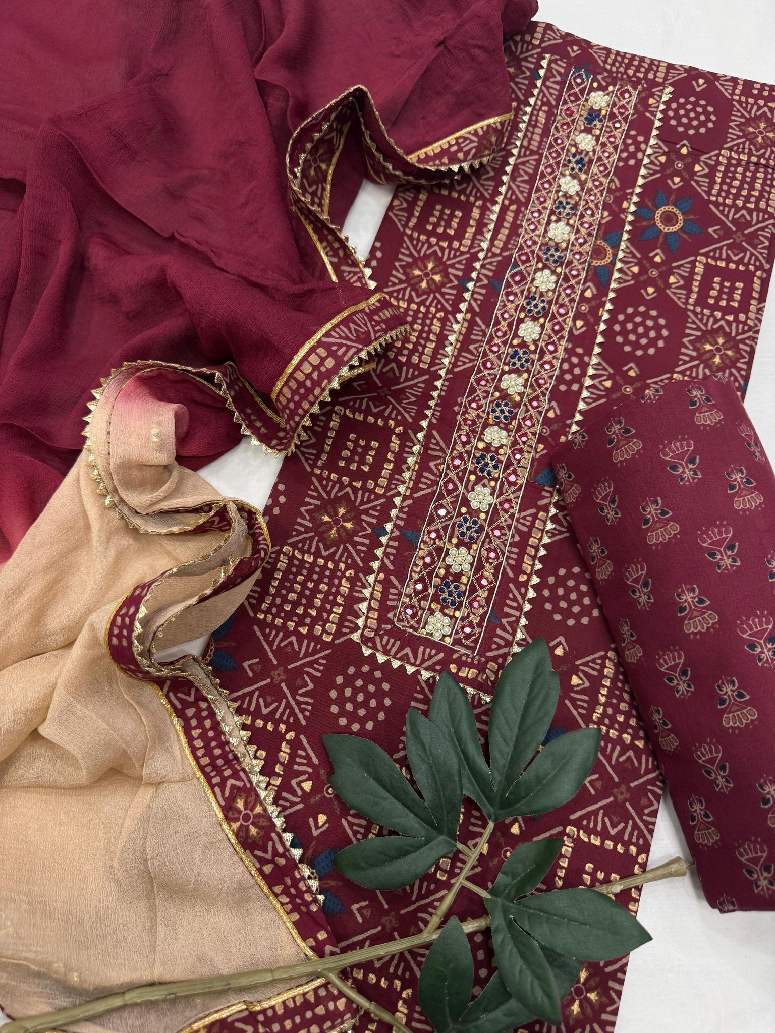 Hand Work Gota Suit