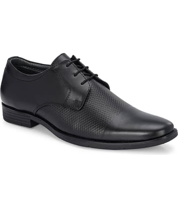 Leeport Black Men's Derby Formal Shoes