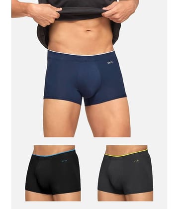 XYXX Pack of 3 Modal Trunks For Men's ( Multicolor )