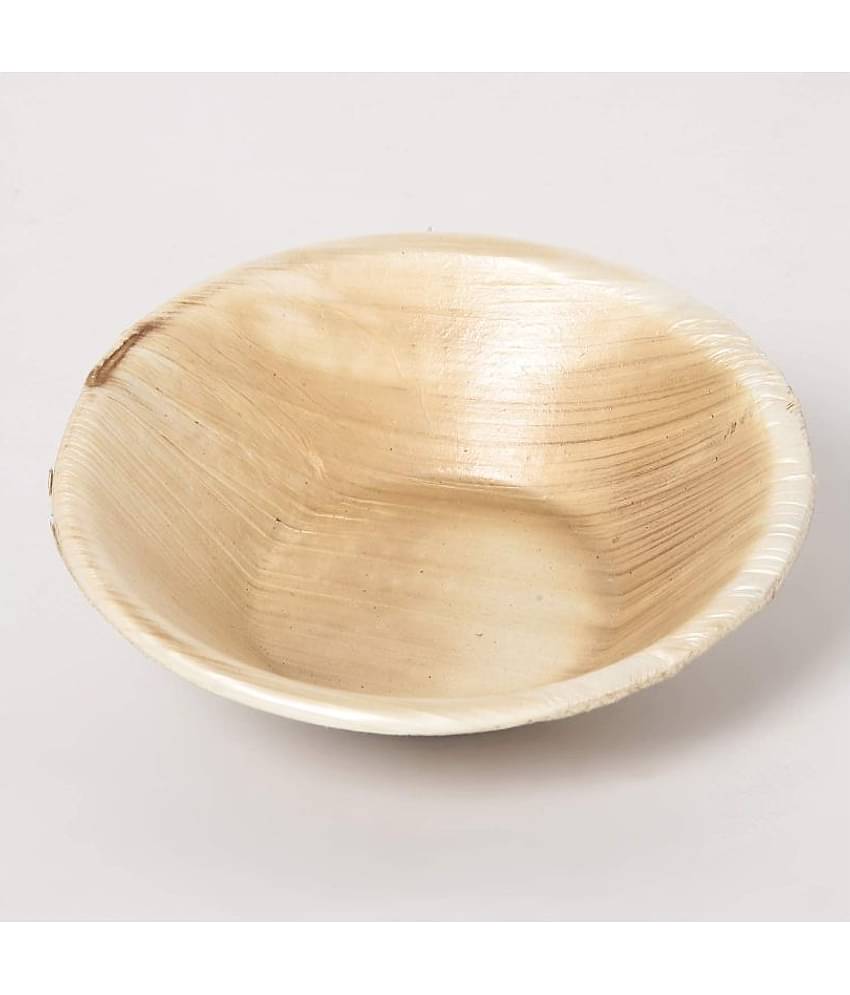 Agri Club Areca Leaves 4.5 Inch Round Disposable Bowl (Set of 25)