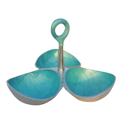 Aluminium Decorative Three Pot Tray (AMAS3070 B)