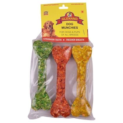 Glenand Munchies Bone Coloured 3 IN 1 340g