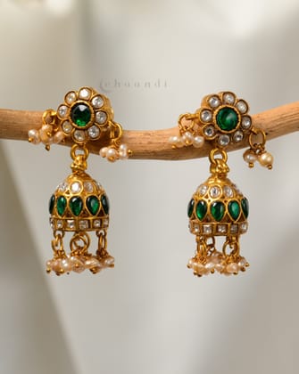 Gold Polish Silver Earrings CHE1702