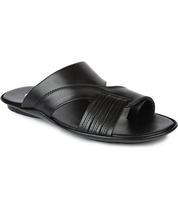 Liberty - Black Men's Leather Slipper