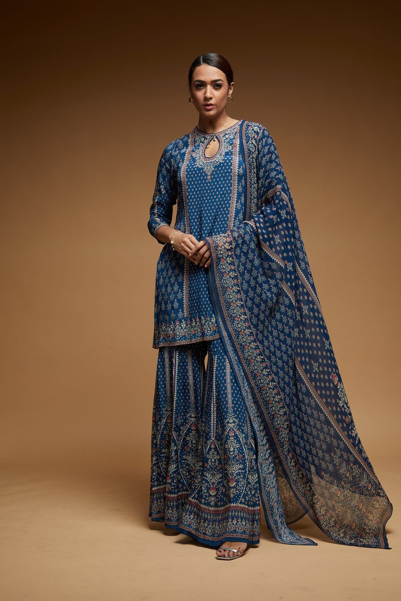 Blue Color Sharara-XS