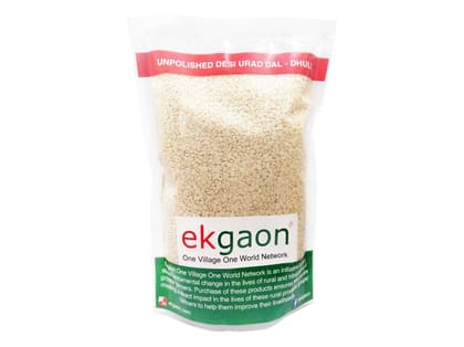 Ekgaon Unpolished Desi Urad Dal - Dhuli (Split & washed Black Gram) (1Kg) Ekgaon Unpolished Desi Urad Dal - Dhuli (Split & washed Black Gram) (1Kg)