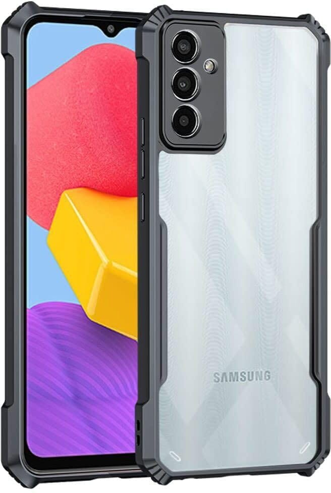 PLUGTECH Slim Shockproof Case | Matte Black Soft | Drop Protection | Precise Cutouts | Premium Mobile Cover for Samsung F13 4G
