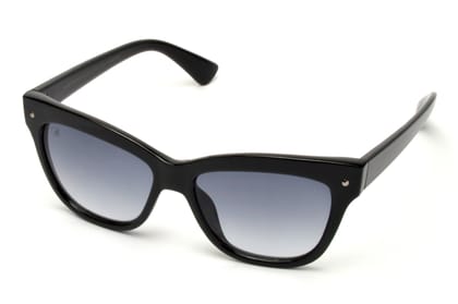 MTV Cat-eye Grey Women Black Full-frame Plastic Solid UV 400 Protection Sunglass-MTV-132-C1