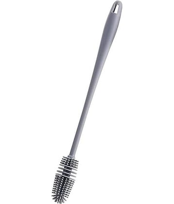 Long Handle Silicone Bottle Cleaning Brush for Baby Bottle, Water Bottle, Containers, Vase and Glass (1U)