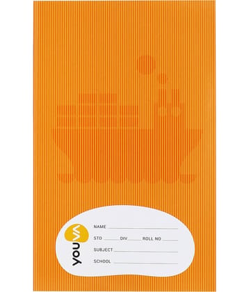 Navneet Youva Soft Bound Brown Cover Long Book 21x29.7 cm Single Line 140 Pages - Pack of 12