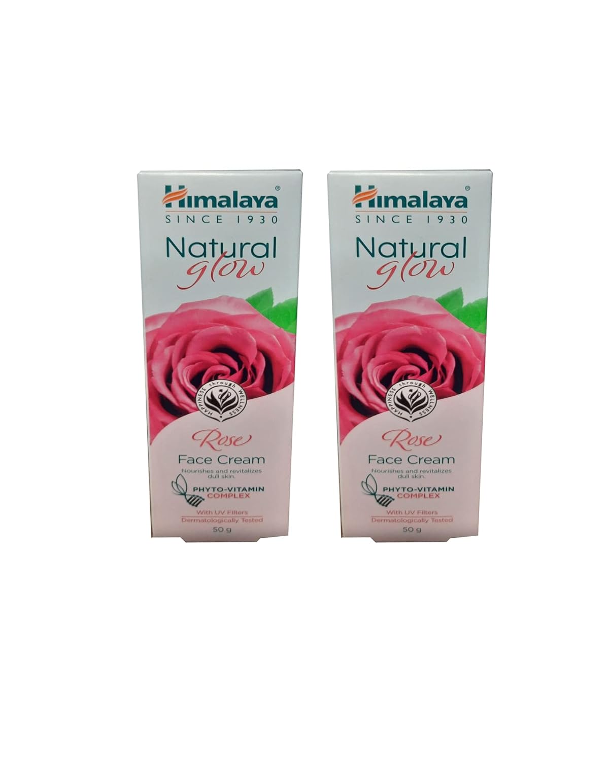 Himalaya Natural Glow Rose Face Cream, 50Gm (Pack Of 2)