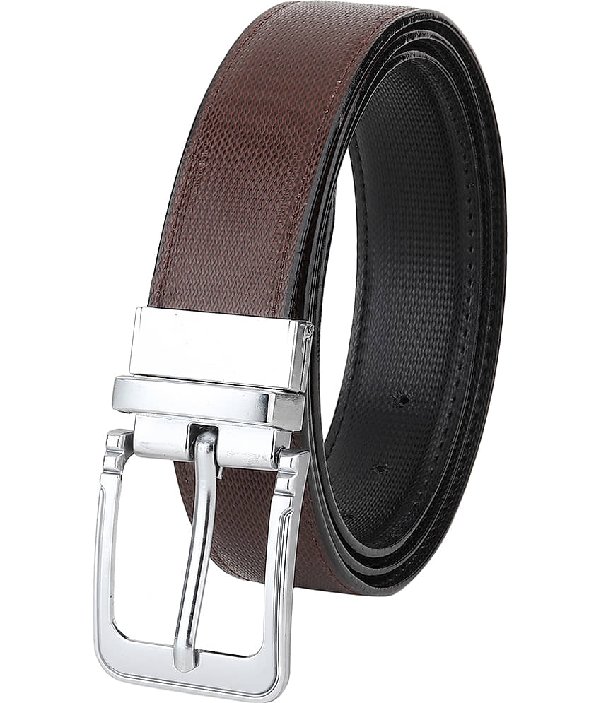 SUNSHOPPING Brown PU Casual Belt