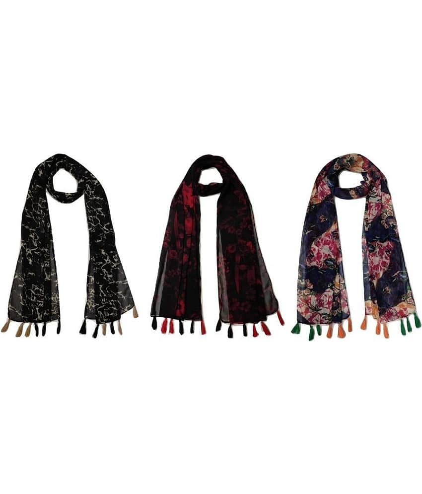 stolevilla Multi Printed Poly Cotton Yarn Stoles