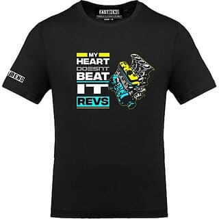 FastB Men Typography Round Neck Black T-Shirt